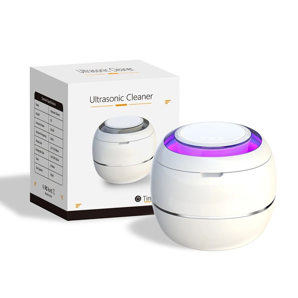 Mini UV Ultrasonic Cleaner for Retainers, Dentures & Jewelry