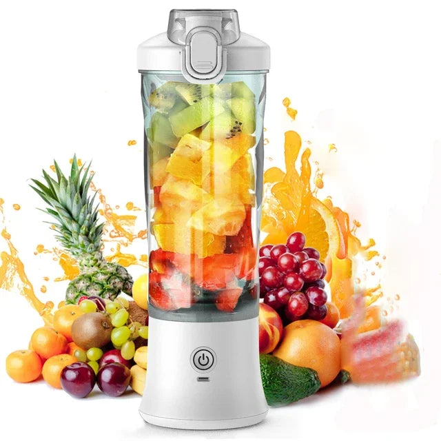 Portable USB Blender 600ML – 4000mAh Rechargeable Smoothie & Juice Maker