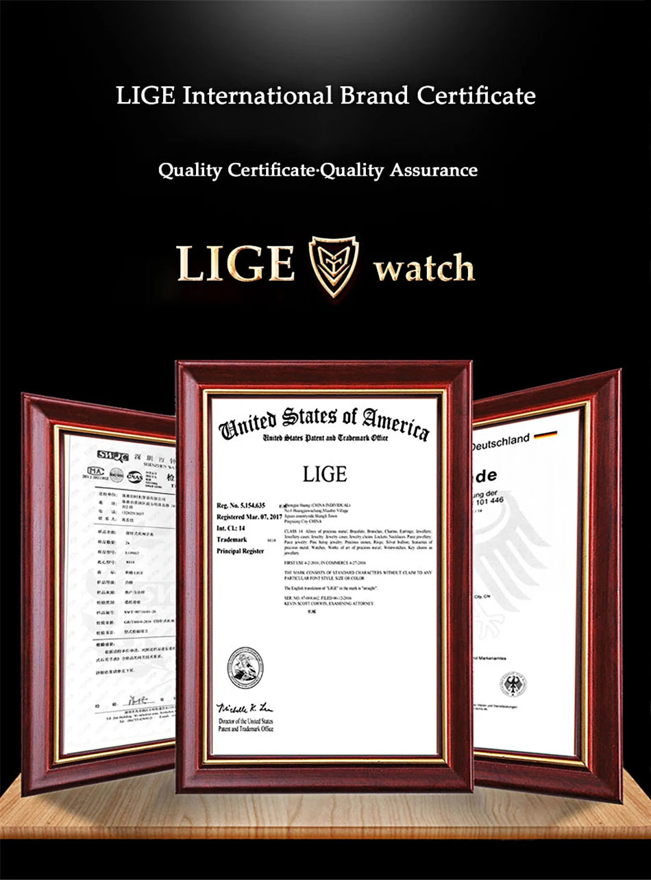 LIGE Men's Quartz Sports Watch – Waterproof, Luminous Dial, Silicone Strap, Outdoor Casual Style