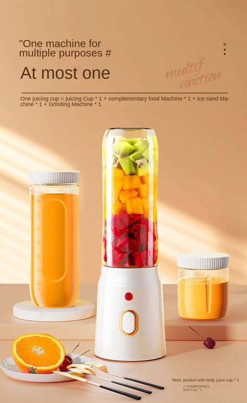 Portable  Blender For Kitchen And Home  Wireless Electric Fruit Juicer Machine Shakes and Smoothies Personal Travel Blender
