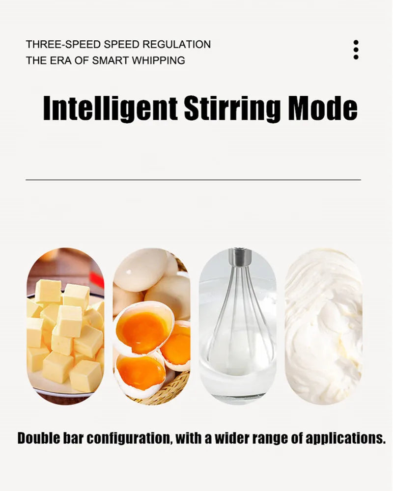 Portable Blender Mixer Kitchen Tools Milk Frother Egg Beater Cake Baking Kneading Mixer Hand Mixer Electric Food Processors Set
