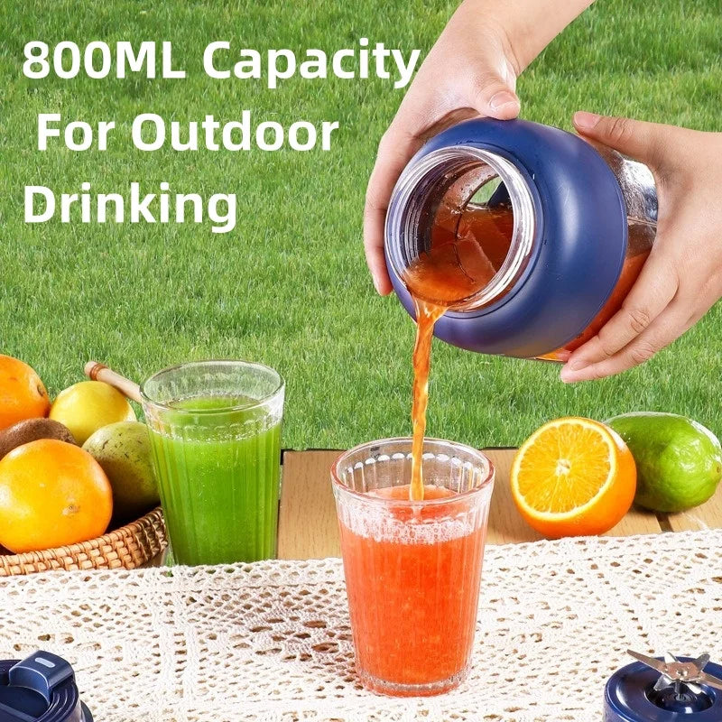 Portable USB Electric Juicer – Rechargeable Fruit Blender for Home & Outdoor Use