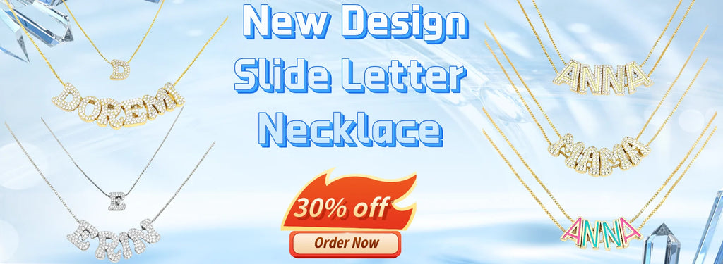 3D Custom Name Necklace – Hip Hop Double Color Gold Plated Pendant