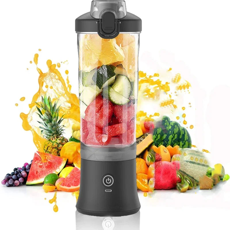 Portable USB Blender 600ML – 4000mAh Rechargeable Smoothie & Juice Maker