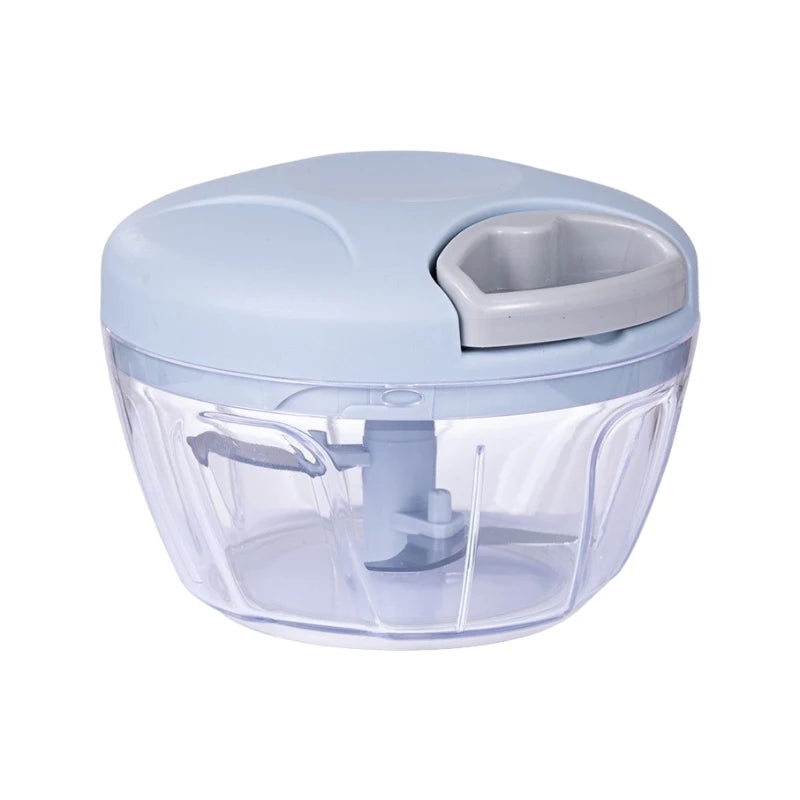 Manual Garlic Chopper & Vegetable Cutter – 200/500/900ML Hand-Pull Food Slicer & Crusher for Kitchen Use