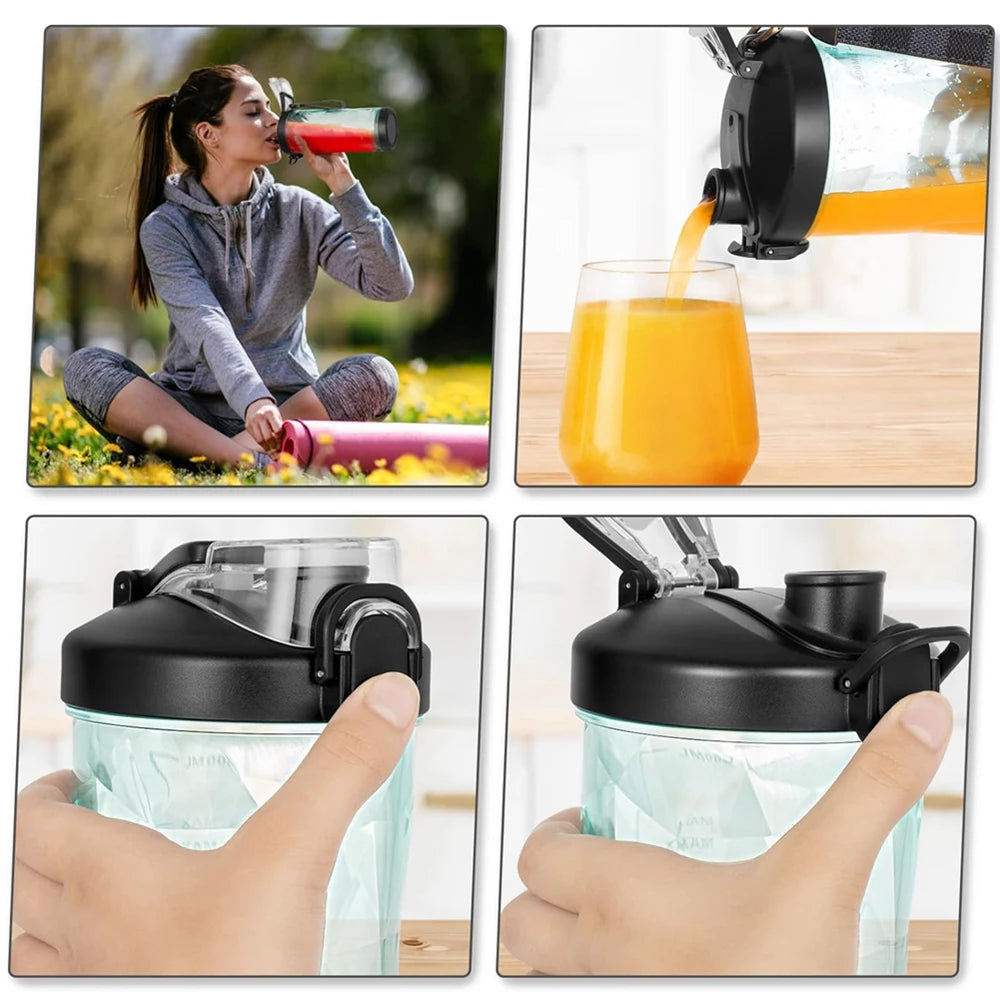 Portable Cordless Blender – 18oz USB-C Rechargeable Smoothie Maker with Leakproof Lid & BPA-Free Cup
