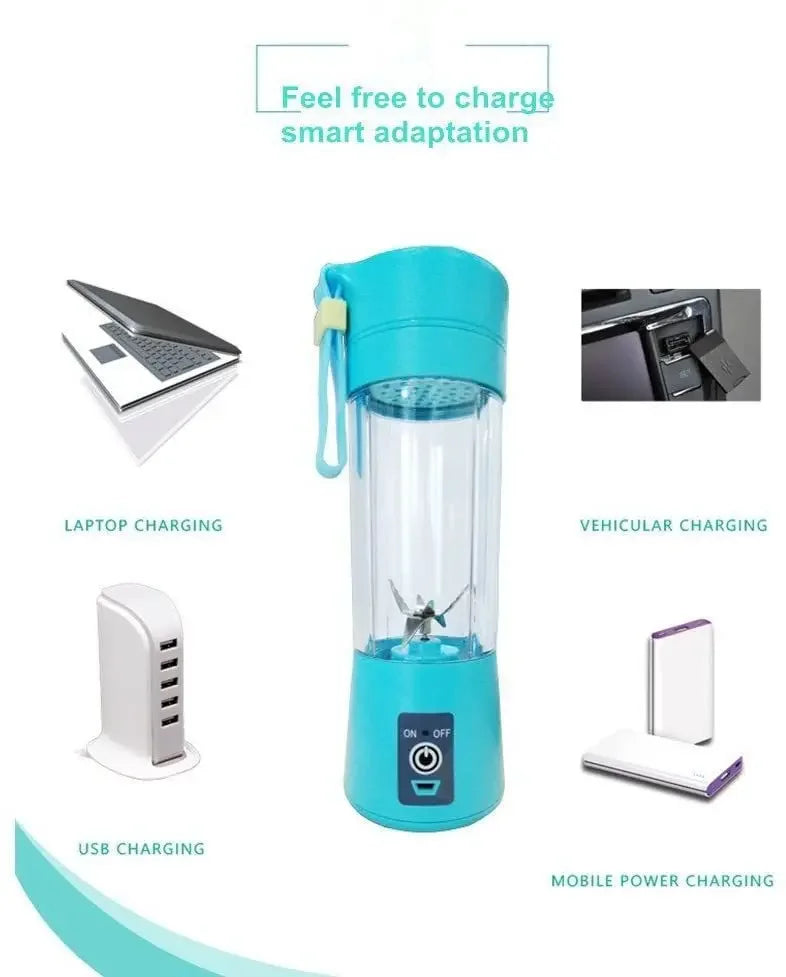 Portable Mini Electric Juicer – USB Rechargeable Smoothie & Juice Maker for Fruits and Citrus