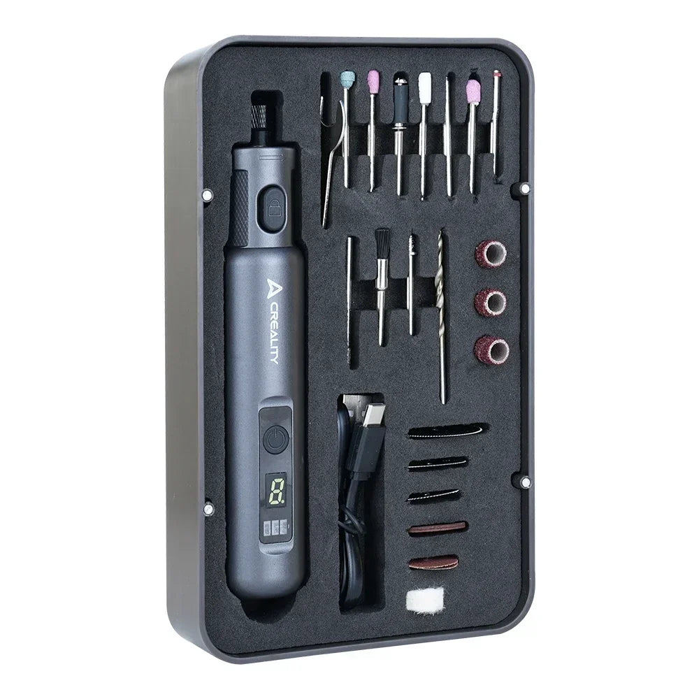 Creality 3.7V Cordless Rotary Tool Kit – 6-Speed Handheld Grinder for 3D Prints & DIY Projects