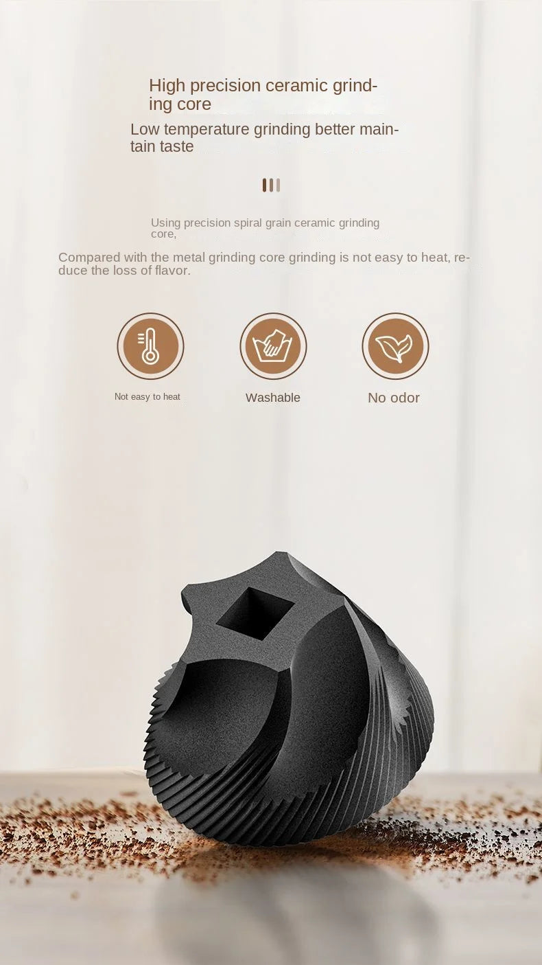 Portable Electric Coffee Grinder – USB Rechargeable, Adjustable Grind for Home & Travel