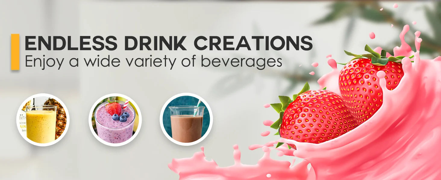 Portable Vacuum Blender – Rechargeable Fruit & Vegetable Mixer with Stainless Steel Blades