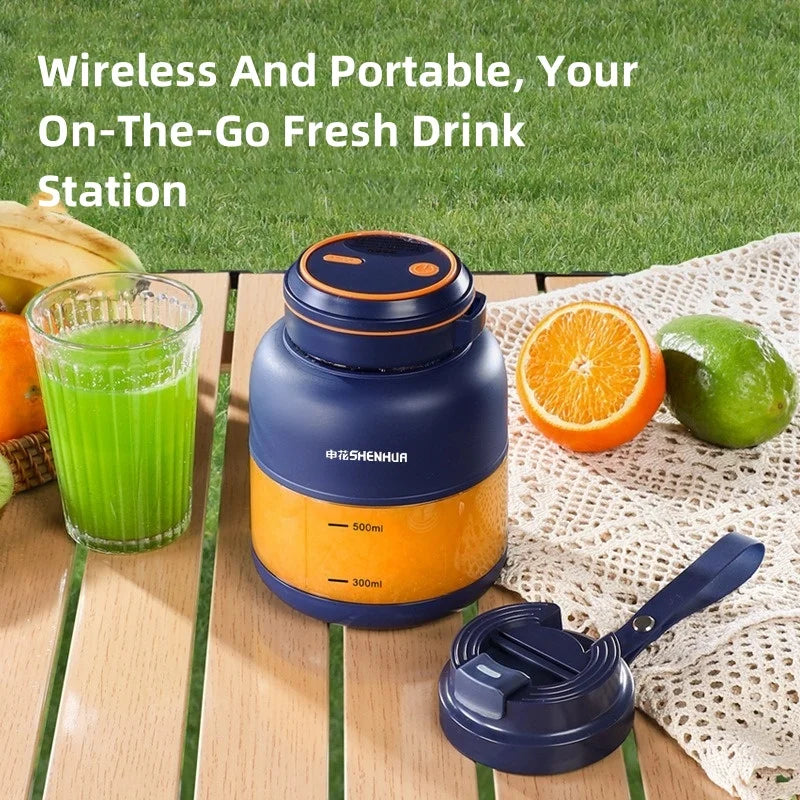 Portable USB Electric Juicer – Rechargeable Fruit Blender for Home & Outdoor Use