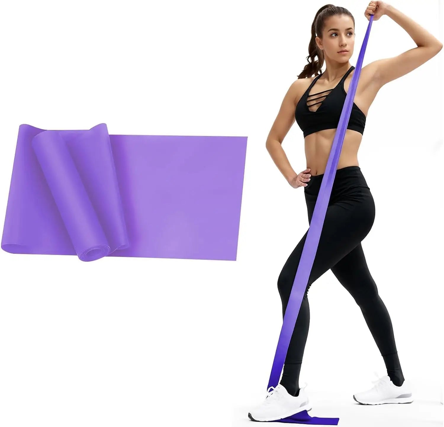 Resistance Bands for Women & Men – Latex-Free Elastic Bands for Strength Training, Yoga & Home Workouts