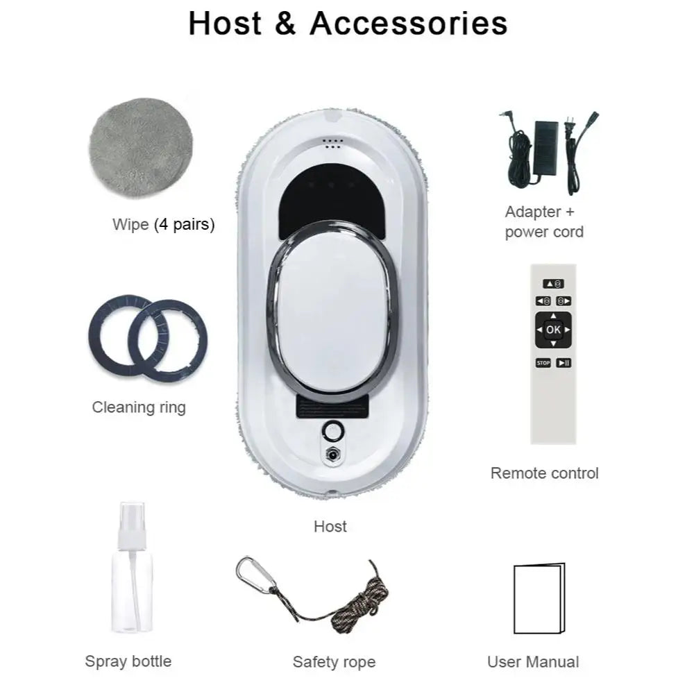 Smart Window Cleaning Robot – Remote-Controlled Glass Cleaner