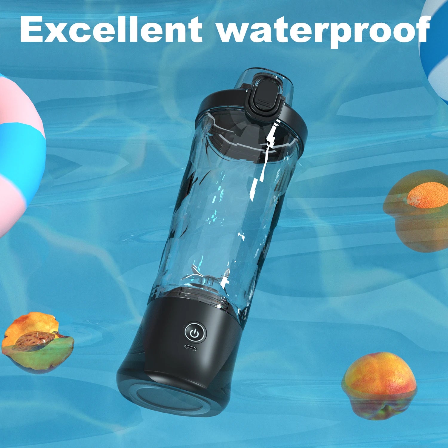 Portable Cordless Blender – 18oz USB-C Rechargeable Smoothie Maker with Leakproof Lid & BPA-Free Cup