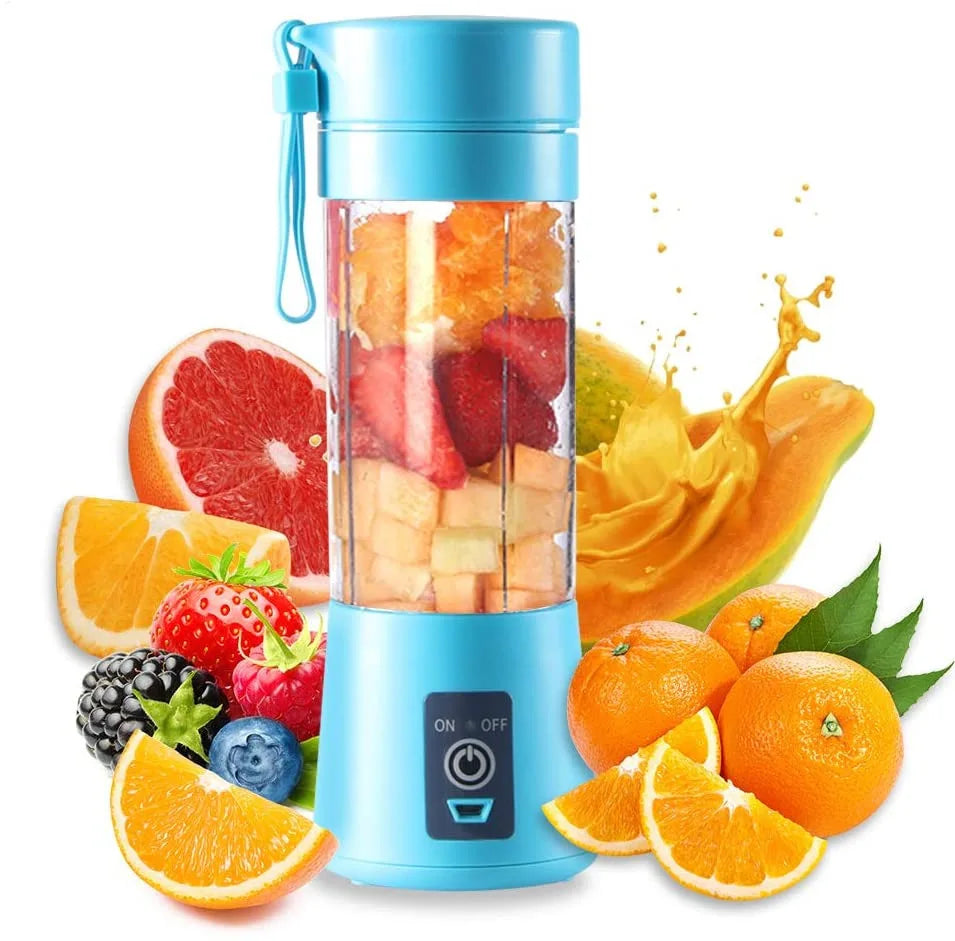 Portable Mini Electric Juicer – USB Rechargeable Smoothie & Juice Maker for Fruits and Citrus
