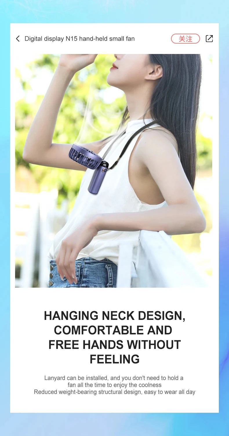 Mini USB Rechargeable Cooling Fan – Handheld & Desktop Personal Air Circulator