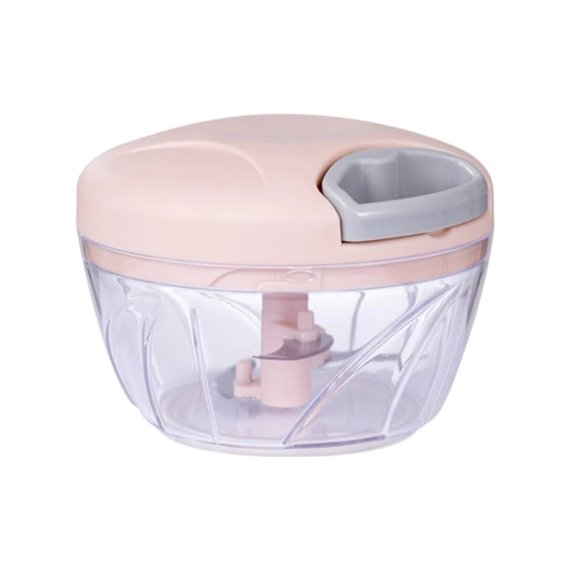Manual Garlic Chopper & Vegetable Cutter – 200/500/900ML Hand-Pull Food Slicer & Crusher for Kitchen Use