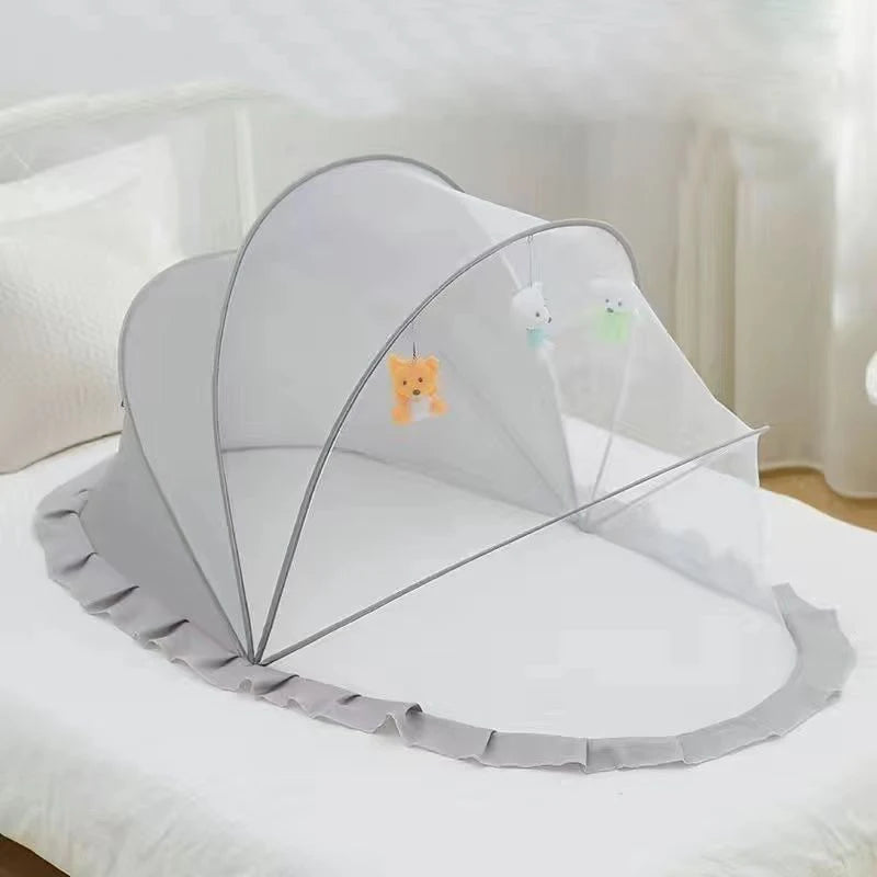 Foldable Full-Coverage Baby Bed Mosquito Net – Portable, Breathable Crib Netting for Newborns